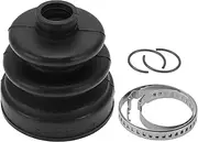 X AUTOHAUX No.495062PA20 CV Joint Boot Kit W/Clamps for Hyundai Santa Fe 2006-2012 Inner Constant Velocity Joint Boot Strong Durable Rubber 1 Set Black