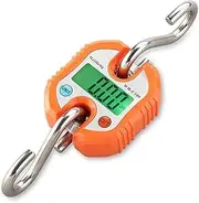 [OWLKAY] Ceramic Spice Jars, 150 Kg/300lb Portable Electronic Scales Mini Hanging, Double-Range Industrial Luggage Postal Packet Scale (Color : Black)