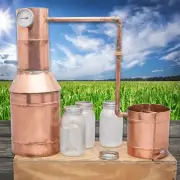 One And A Half Gallon Copper Moonshine Still - Heavy-Gauge Copper Construction