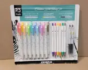 Zebra 23 PACK Creative Note Taking Set - Mildliner Clickart Sarasa MarkOn NEW