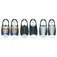 在飛比找Yahoo奇摩購物中心優惠-創意百搭矽膠彈力懶人鞋帶(1雙入) 款式可選 成人款【小三美