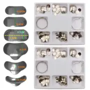 100Pcs/Set Dental Matrix Bands Sectional Contoured Matrices Wedges 1.398 Hard