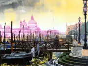 Art Romantic City Ceramic Tile Mural Backsplash Bath Landscape #188