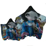 Rococo Style Portrait Beautiful Queen of Bees Towel with Hood