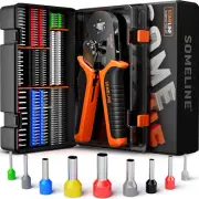 ® Ferrule Crimping Tool Kit,Self-Adjusting Pliers for Wire Ferrules AWG 24-8, wi