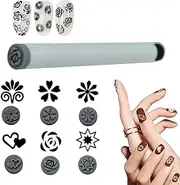 zjhukfmc Nail Stamp Set - Practical Reusable Stamping Tool for Nails - Compact Manicure Accessories for Adults Beginners Enthusiasts Professionals