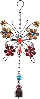 Hanging Wind Chimes， Room Home Decor Metal Butterfly Wind Chime Tube Bell Art Craft Pendant Home Garden Ornament Decoration for Bedroom Wind Chimes for lor : Bell