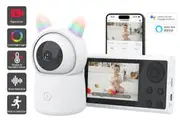 ADVWIN Baby Monitor WiFi Video Baby Security Camera, White