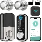 WiFi Smart Door Lock Set: Hornbill Keyless Entry Door Lock Deadbolt with Handle