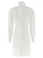 [Mcqueen] Mcqueen-Tuxedo Chemisier Dress Abiti Bianco-Donna 38IT