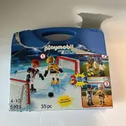 Playmobil 5993 Take Along Sports 3-in-1, Baseball, Football & Hockey READ