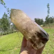 0.71kg Natural Citrine Obelisk Reiki Crystal Wand Point Tower Decor Heal Gift