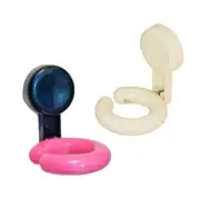 Suction Cup Hair Dryer Shelf Space Saving Storage Solution Bathroom Organizer