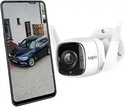 TP-Link Tapo Outdoor Security Camera, Wi-Fi/Ethernet Connection, 2K QHD, 4MP, Color Night Vision, IP66, Smart Motion Detection & Notifications, Vioce Control, Two-Way Audio, SD Card Slot (Tapo C320WS)