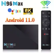 H96 MAX RK3566 Android 11.0 TV Box 32GB/64GB/128GB 8K Voice Control Media Play