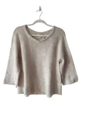 NWT Vineyard Vines Wool & Cashmere Silver Fox Gray Pointelle Sweater Size S $118