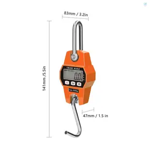 迷你電子懸掛秤吊掛磅秤電子吊秤300kg 便攜工業吊秤