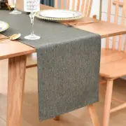 Farmhouse Table Runner Water-Resistant Faux Linen Dining Table Runners 60 Inch
