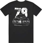 1979 Pontiac Firebird Trans Am Front Grill View with Year T Shirt Retro trendy material XX-Large