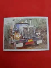 Weet-bix card Kings of the Road Year 1988#12 Western Star Cherokee Timber Jinker