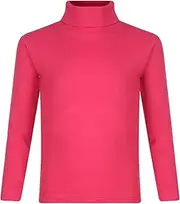 [Paradise] Kids Boys Girls Polo Neck Ribbed Jumper TOP Turtle ROLL Neck