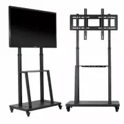 Heavy-Duty Mobile Cart TV Stand VESA 32"- 80" screens Load 176lb Floor TV Stand