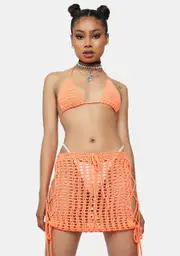 Tangerine Take The Leap Crochet Set