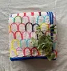 colourful handmade modern quilt | single bed | throw | blanket | doona | waves
