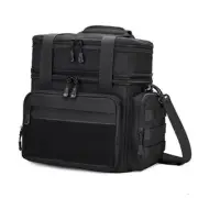 Tactical Lunch Box for Men, Insulated Lunch Bag Adult, Thermal 15L A-Black