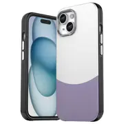 For Iphone 15 Leather Texture Magsafe Magnetic Tpu & Pc Phone Case