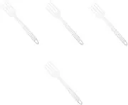 Ciieeo 4pcs Silicone Cooking Fork for Kitchen Large Food Fork Safe Dishwasher Safe