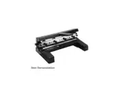 Swingline A7074450E 40-Sheet Two-to-Four-Hole Adjustable Punch, 9/32" Holes, Bla