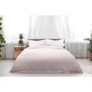 Trafalgar 1200TC Cotton Rich Quilt Cover Set - Blush, King - King