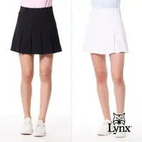 在飛比找momo購物網優惠-【Lynx Golf】女款彈性舒適百摺裙後腰LOGO織帶設計