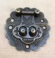 9 Chinese Asian-Inspired Antiqued Bronze Jewelry /Trinket Box Latches Hardware