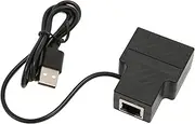 RJ45 Splitter Adapter 1 to 2, 100Mbps Ethernet Splitter Plug LAN Network Connector for Cat5 Cat5e Cat6 Cat7 Cat8, Plug and Play