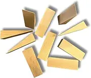 Wooden Wedges, Hardwood Wedge, Beech Wood Wedge, Wooden Doorstop, Handy Tool in Carpentry, Construction and Various DIY Projects, Size 100x40x25 mm, Pack of 10 pcs