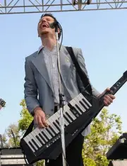 Vocalist Paul Meany of Mute Math performs 2009 Live 105 BFD Concer- Old Photo