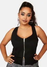 [HOROSCOPEZ] Plus Sharp Tongue Corset Top