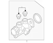 Genuine Audi Master Cylinder 80A-611-021-B (for: Audi)