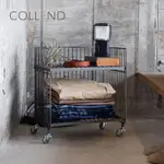 日本COLLEND WIRE 鋼製單層置物架(附輪)-DIY