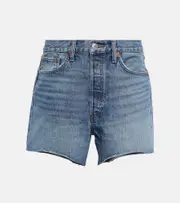 [Re/Done] Re/Done ‘90s Low Slung denim shorts 31 blue