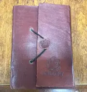 Indiary Luxury Notebook Leather and Handmade Paper, (B157)