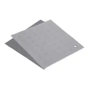 Silicone Trivet Mats 2pcs, Square Dots Dish Drying Mat - Deep Gray, Light Gray