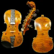 Hardanger fiddle Norwegian fiddle 4/4 violin (4*5),copy hardanger #14727
