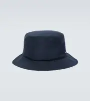 [Kiton] Kiton Logo bucket hat S blue