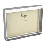 Tizo Lucite Block Frame with Silver Tone Edges, 4 x 6