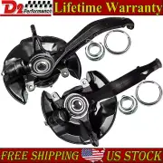 Pair Front Steering Knuckle&Wheel Hub Bearing For 2008-14 Honda Accord Acura TSX