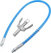 HEALEEP 1set Locking Grease Coupler with Quick Release Tips and Flexible Hose for Efficient Lubrication Compatible with Various Grease Fittings for Extended Reach and Easy Installation