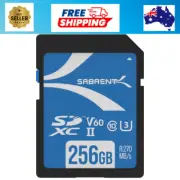SABRENT Rocket V60 256GB SD UHS-II Memory Card R270MB/s W170MB/s (SD-TL60-256GB)